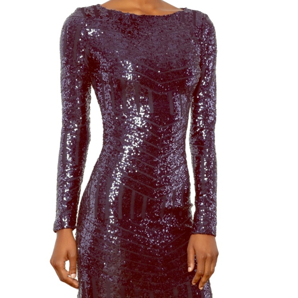 Black Sequins Dress- size large